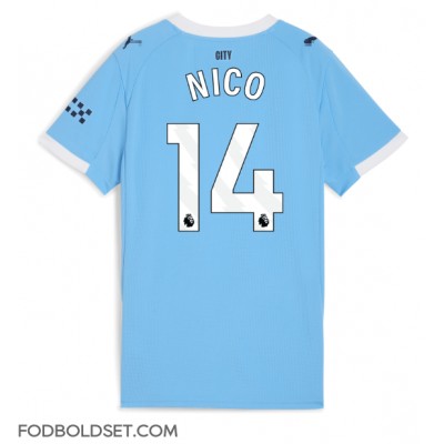 Manchester City Nico Gonzalez #14 Hjemmebanetrøje Dame 2025-26 Kortærmet Manchester City Nico Gonzalez #14 Hjemmebanetrøje Dame 2025-26 Kortærmet